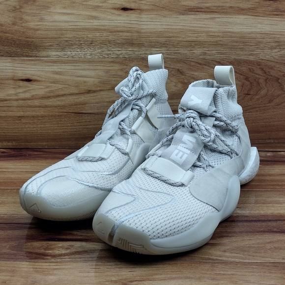 Adidas Crazy BYW PRD Pharrell "Now is Her Time" Cream White EG7727 Sz 11 NEW - Picture 2 of 8